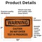 Signmission Caution Do Not Enter Test In Progress OSHA Warning Sign, Vinyl Decal, 10in W x 7in L, 2PK OS-2PACK-WS-D-710-L-12007 - alternate 2
